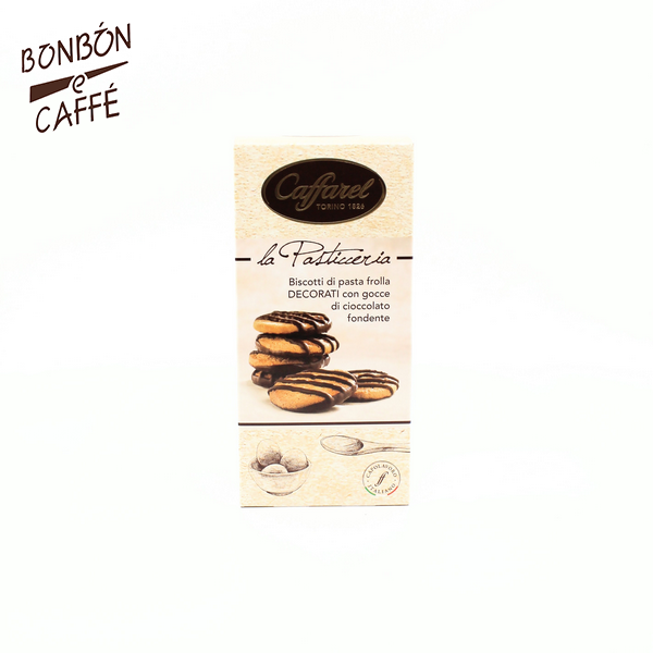 Biscotti-di-pasta-frolla-decorati-con-cioccolato-fondente