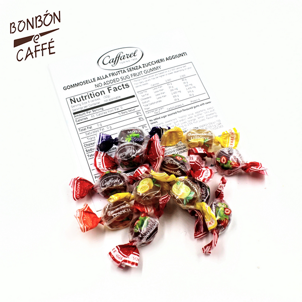 Caramelle-GOMMOSE-alla-FRUTTA Caffarel-Senza-Zucchero