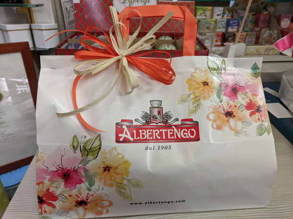 Colomba celophane Ricetta Antica Albertengo 1 Kg (selezionare nella tendina l'opzione -SI- se la si desidera inserita nella borsa regalo)