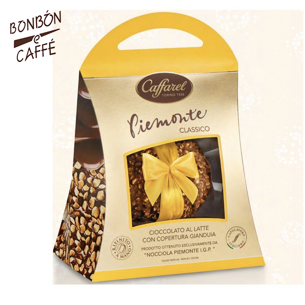 UOVO PIEMONTE AL LATTE CON COPERTURA GIANDUIA E NOCCIOLE PIEMONTE IGP  gr 380